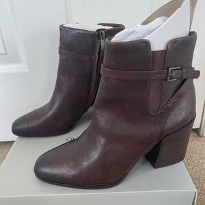Women's Franco Sarto Brown Ankle Boots